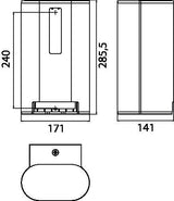 EMCO system 2 WC-Papierhalter für 2 Rollen abschließbar chrom