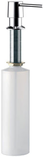 EMCO system2 Untertisch-Flüssigseifenspender 500 ml – verchromte Pumpe, weißer Behälter