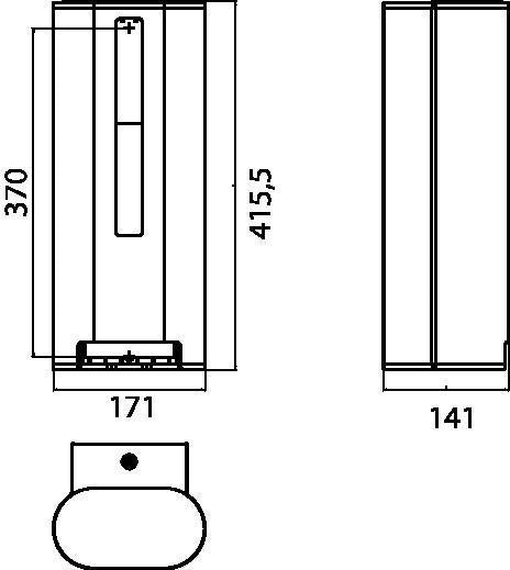 EMCO WC-Papierhalter system 2 für 3 Rollen, abschließbar, verchromt