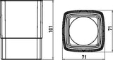 EMCO LOFT Glashalter Standmodell – Kristallglas satiniert schwarz, freistehend