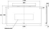 EMCO LED-Lichtspiegel mee 1200 mm mit Sensor-Schalter und dimmbarer Beleuchtung