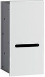 EMCO WC-Papier-Modul asis 2.0 Unterputz, Anschlag links, 346 mm, Glas optiwhite