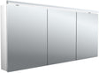 EMCO Lichtspiegelschrank Pure 2 Classic LED 1600 mm, 3-türig, Aluminium – Aufputz