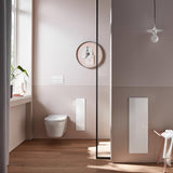 EMCO asis pure WC-Modul Unterputz 600 mm, Anschlag rechts, Glasfront weiß Glanz