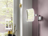 EMCO evo LED-Kosmetikspiegel 5-fach, 2-armig, 209x209 mm, chrom – dimmbar