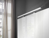 EMCO LED-Lichtspiegel mee mit Sensor-Schalter, 450 x 924 mm, IP 44, rechteckig, Holzrahmen