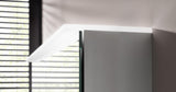 EMCO Bad Lichtspiegelschrank flat 2 Design Aufputz 1200 mm 2-türig Aluminium LED