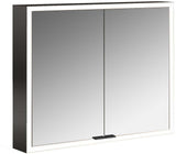EMCO LED-Lichtspiegelschrank prime 800 mm 2-türig Aufputz mit stufenlos dimmbarer Beleuchtung
