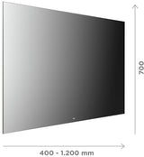 EMCO LED-Lichtspiegel MI 140 400x700 mm mit umlaufender indirekter Beleuchtung