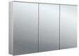 EMCO Lichtspiegelschrank flat 2 Design 1200 mm, 3 Türen, LED, Aufputz, Aluminium