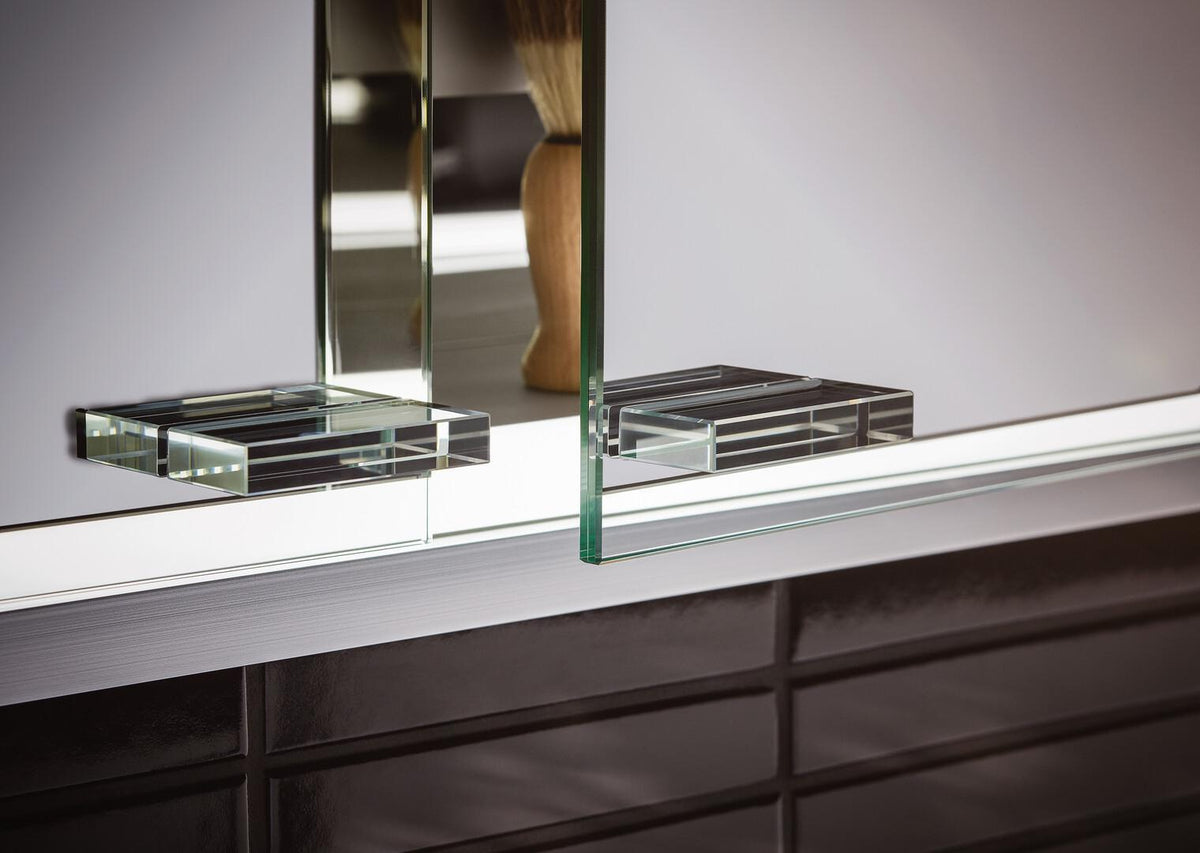 EMCO Lichtspiegelschrank prestige 2 Unterputz 1015 mm aluminium breite Tür links