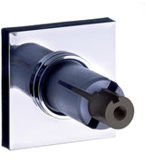 EMCO Befestigungs-Set system2 00100 für Duschvorhangstangen, chrom – 2 Wandhalterungen 53 x 53 mm