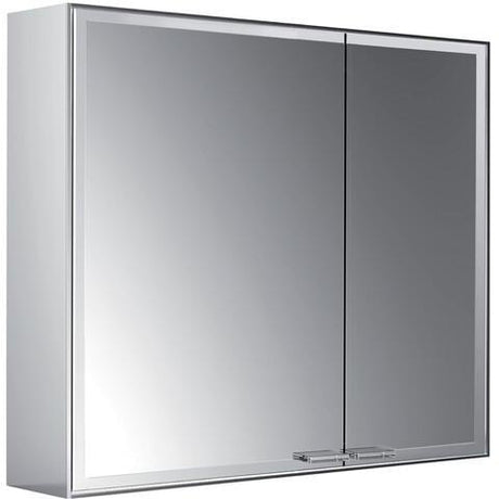 EMCO Lichtspiegelschrank prestige 2 788 mm Aufputz, breite Tür links, Aluminium