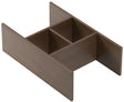 EMCO evo Ordnungssystem 373 x 106 x 300 mm nussbaum – Schubladeneinteilung für Waschtisch-Unterschränke