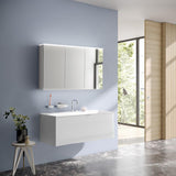 EMCO evo Waschtisch-Unterschrank 808 mm optiwhite mit 1 Auszug und Soft-Close