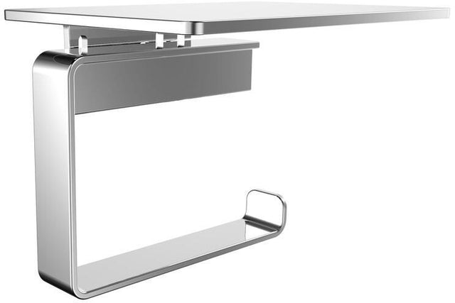 EMCO Papierhalter LOFT mit Ablage – Chrom, Zamak, inkl. Befestigungsmaterial