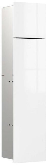 EMCO asis pure WC-Modul Unterputz 730 mm Glasfront rechts – mit WC-Bürste & Reserverollenhalter