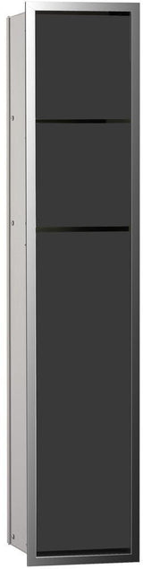 EMCO WC-Modul asis 150 Unterputz 809 mm mit Papierhalter, Reserverollenbox und WC-Bürste in chrom/optiwhite