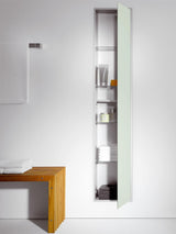 EMCO Schrankmodul asis 300 Unterputz 1584 mm alu/Spiegel mit LED-Beleuchtung