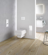 EMCO WC-Papier-Modul asis 2.0 Unterputz, Anschlag links, 346 mm, Glas optiwhite