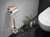 EMCO Toilettenbürstengarnitur loft 00100 mit Kristallglas satiniert und Chrom
