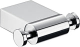 EMCO Doppelhaken system 2 – Verchromter Messinghaken mit verdeckter Befestigung, 74 x 18 x 64 mm