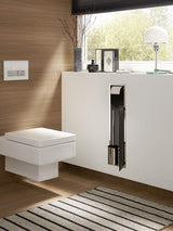 EMCO WC-Modul asis 150 Unterputz 654 mm mit Papierhalter & Toilettenbürstengarnitur in chrom/optiwhite