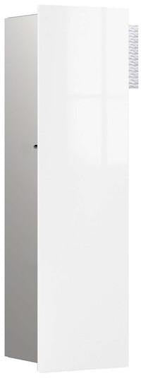 EMCO WC-Modul asis pure 27408 Unterputz, Anschlag links, 600 mm, weiße Glasfront