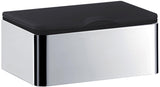 EMCO Feuchtpapierhalter system2 00101 – Chrom/Schwarz, 156 x 62 x 131 mm, Wandmontage