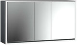 EMCO LOFT LED-Lichtspiegelschrank 1600 mm, 3-türig, Aufputz, Aluminium