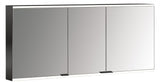 EMCO prime 2 LED-Lichtspiegelschrank 1400 mm, 3-türig, alu – stufenlose Lichtsteuerung