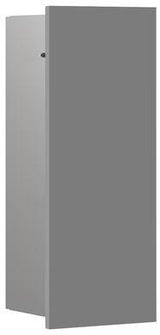 EMCO asis pure Bürstengarnitur-Modul Unterputz, Anschlag rechts, 435 mm, weiß – Bad-Modul mit WC-Bürste