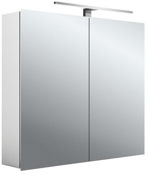 EMCO Lichtspiegelschrank mee 05051 Aufputz, 2-türig, 800 mm, Aluminium, LED 4000K, IP44