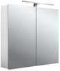 EMCO Lichtspiegelschrank mee 05051 Aufputz, 2-türig, 800 mm, Aluminium, LED 4000K, IP44