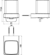 EMCO Flüssigseifenspender TREND mit Stülpbecher aus Kristallglas, satiniert, verchromt, 130 ml