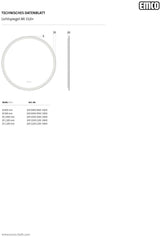 EMCO LED-Lichtspiegel MI 310+ mit Touch-Bedienfeld und umlaufendem Lichtausschnitt, 800 mm