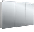 EMCO Lichtspiegelschrank flat 2 Classic 1200 mm, 3 Türen, LED, Aufputz, Aluminium