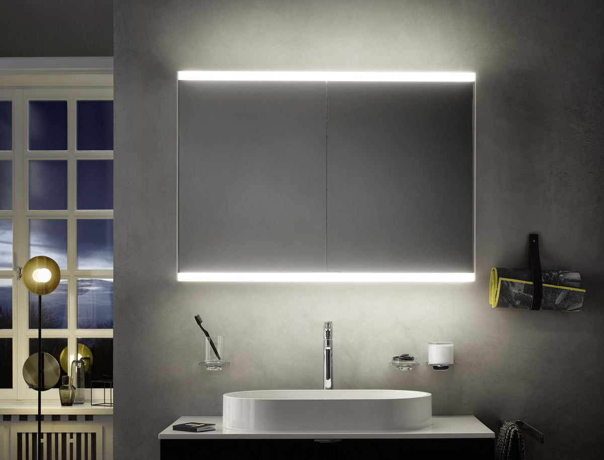 EMCO Lichtspiegelschrank prime 2 600 mm Unterputz, Anschlag rechts, Aluminium, LED