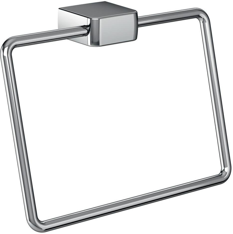 EMCO Handtuchring trend 00100 starr chrom – Wandmontage, verdeckte Befestigung, Zamak