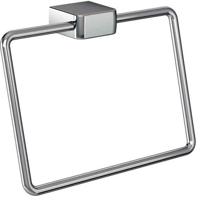EMCO Handtuchring trend 00100 starr chrom – Wandmontage, verdeckte Befestigung, Zamak