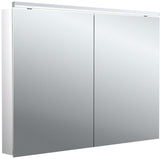 EMCO Bad Lichtspiegelschrank flat 2 Classic Aufputz 1000 mm, 2-türig, Aluminium, LED, IP20
