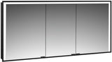 EMCO prime 3 LED-Lichtspiegelschrank 1600 mm, 3-türig, Unterputz, Aluminium