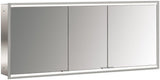 EMCO prime 2 LED-Lichtspiegelschrank 1600 mm, 3-türig, Unterputz, Aluminium, Touchsensoren