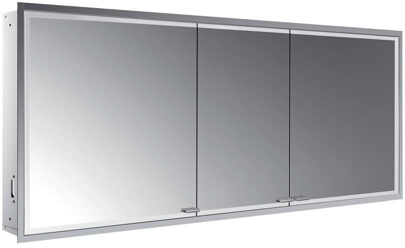 EMCO Lichtspiegelschrank prestige 2 08110 Unterputz, 3-türig, 1615 mm, Aluminium, LED, emco light system
