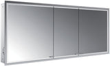 EMCO Lichtspiegelschrank prestige 2 08110 Unterputz, 3-türig, 1615 mm, Aluminium, LED, emco light system