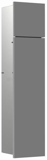 EMCO asis pure WC-Modul Unterputz, Anschlag rechts, 730 mm, weiß – mit WC-Bürste & Reserverollenhalter