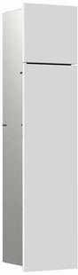 EMCO asis pure WC-Modul Unterputz, Anschlag rechts, 730 mm, weiß – mit WC-Bürste & Reserverollenhalter