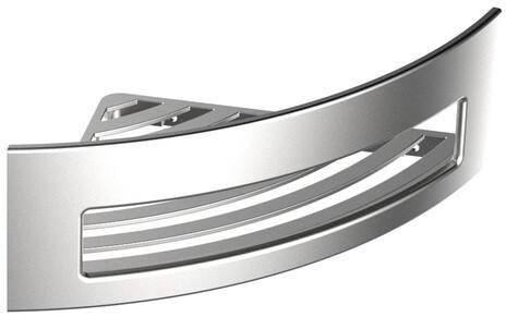 EMCO Eckwandkorb system 2 – Duschkorb aus Zamak mit verdeckter Wandbefestigung, Chrom