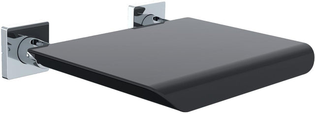 EMCO Wandklappsitz system 2 21202 mit Kunststoffsitzfläche schwarz/chrom