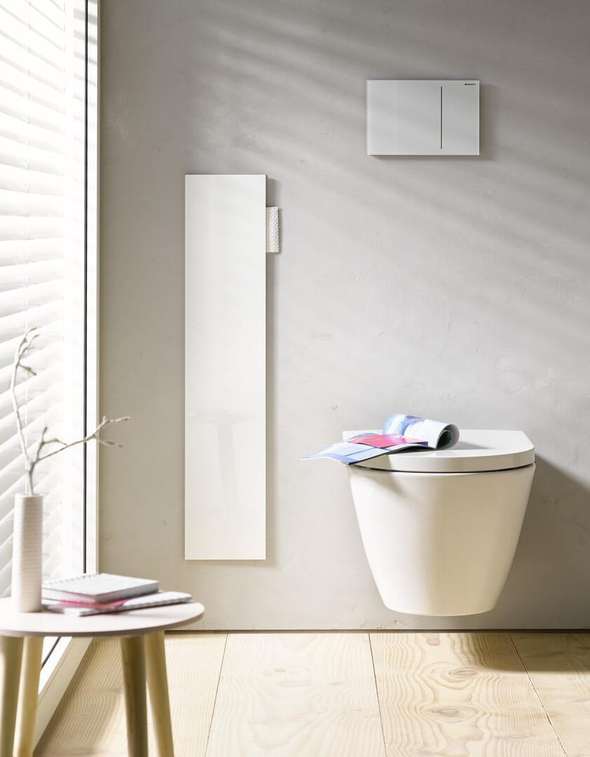 EMCO WC-Modul asis 2.0 Unterputz, Anschlag links, 811 mm, Glas optiwhite